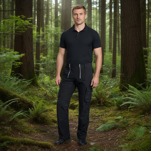 Pantalon de travail noir SEBASTIAN taille 46, vêtements de sécurité - Product Image 3