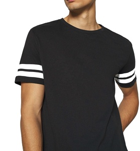 Logo personnalisé imprimé vintage haut de sport pour hommes coupe ample coton polyester t-shirt décontracté tricoté grande taille hauts - Product Image 3