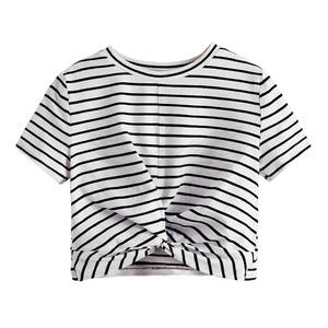 Maglietta da <span class=keywords><strong>donna</strong></span> di alta qualità a maniche corte con Top corto da <span class=keywords><strong>donna</strong></span> personalizzato per la vendita <span class=keywords><strong>Online</strong></span> - Product Image 1