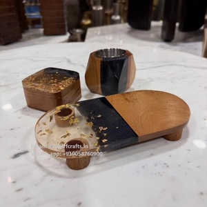 Juego de quemador de incienso de madera de resina de alta calidad, caja acrílica, el mejor enchufe de anís estrellado para soporte de caja de incensario de fragancia religiosa - Product Image 2