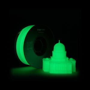 Filament PLA vert phosphorescent 1 kg, tige d'imprimante 3D PETG, MOQ 5 kg - Product Image 2