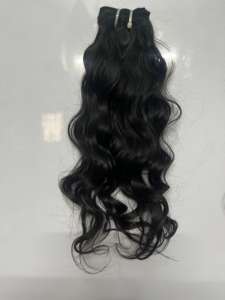 Cabello Indio Virgen 100% Sin Procesar del Sur de la India, Cabello Natural Remy para Máquina, Cabello Humano con Doble Trama - Product Image 5