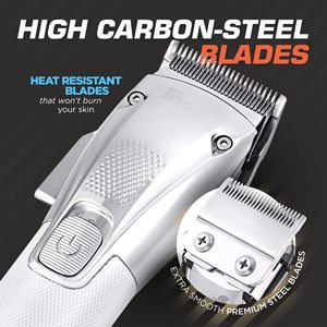 Cortadora de Pelo Profesional para Hombre, Inalámbrica, Turbo Power, con Corte Preciso, Alimentación USB y por Batería, para Barberos - Product Image 5