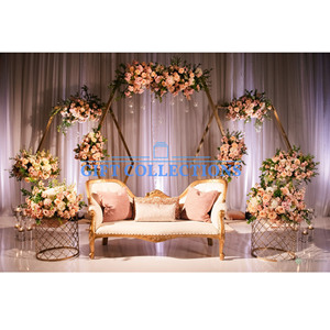 Luxury Wedding Reception Stage Decoration Eminent Wedding Back <b>Frames</b> Stage Setup Asian Marriage Event Flowers <b>Arch</b> - Product Image 1