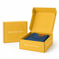 Boîte d'emballage personnalisée avec logo, fermeture magnétique étanche, pour jeans, chaussettes, colis postaux, pantalons en denim, expédition, emballage de vêtements de marque, OEM