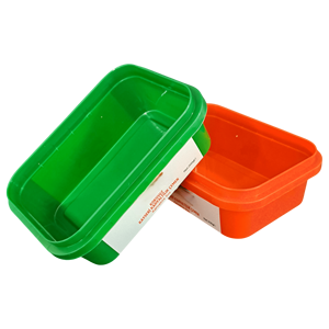 D280 280ml Rectangular Tamper Evident PP IML Container Recyclable Lid for Spice Seasoning Packaging - Product Image 5