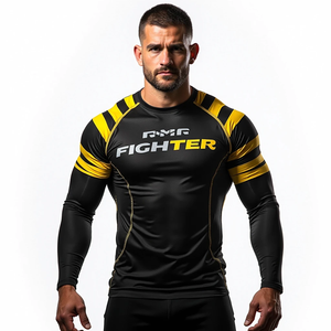 MMA Rash Guards Équipement personnalisé en gros pour les sports de combat Gym Workout Training Fitness Sessions et vêtements athlétiques - Product Image 1