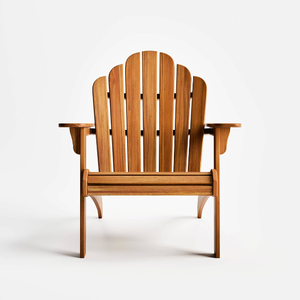 เก้าอี้สวนไม้สักแบบพรีเมี่ยมด้านหลังโค้งเรียบและสไตล์กลางแจ้งคลาสสิก - Product Image 1