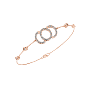 สร้อยข้อมือสามวงสีทอง14K ที่สง่างามสไตล์คลาสสิกข้อมือปรับได้พอดีกับ IGI ได้รับการรับรองจากห้องปฏิบัติการ - Product Image 5