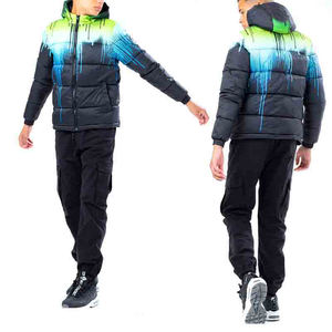 เสื้อแจ็กเก็ตขนเป็ดสำหรับผู้ชายเสื้อโค้ทกันหนาวระบายอากาศได้พิมพ์ลายได้ตามต้องการพร้อมผ้าแคนวาสคุณภาพสูงดีไซน์แฟชั่น - Product Image 5