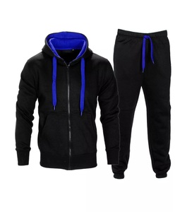 Wholesale Custom Men's <b>Christmas</b> <b>Hoodie</b> Tracksuit High Quality Fleece Zipper Jogging Set Breathable Logo Printed - Product Image 1