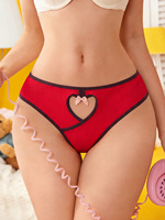 Ropa interior femenina de cintura baja, acanalada, con aberturas y bloques de color, transpirable, con efecto levanta glúteos y diseño de lazo, tipo pantalón triangular