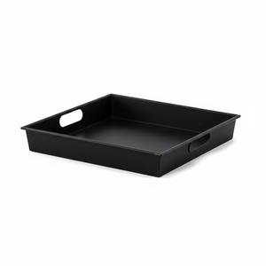 Bandejas Rectangulares de Hierro Galvanizado Sostenible con Asas, Recubiertas de Blanco para Uso Doméstico y en Restaurantes - Product Image 2