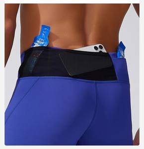 Short moulant de course à pied avec poche en maille pour homme Short de sport avec logo personnalisé Short de sport respirant à séchage rapide Expédition DDP - Product Image 2
