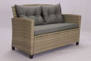 Juego de sillas de mesa de jardín de diseño moderno de la marca Phu Linh, nuevo salón al aire libre, juego de Mora, 2 taburetes, marco de acero, muebles de comedor de ratán PE - Product Image 6