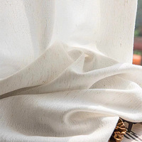 Voilages en lin DaiRui à texture verticale pour hôtels, appartements et maisons modernes