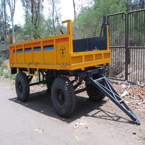 Buen estado Calidad Heavy Duty Agricultural Farm Grain Harvest Vintage Low Loader Farm Trailer En stock Envío rápido - Product Image 6