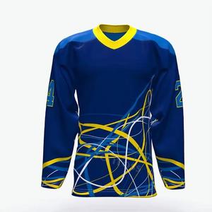 Maillot de hockey sur glace de qualité supérieure Couture solide Tissu respirant Pour l'entraînement et les matchs - Product Image 3