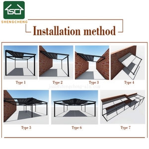 Couverture de terrasse extérieure personnalisée, systèmes de pergola à toit pliant rétractable avec matériau de voile en PVC et cadre en alliage d'aluminium - Product Image 6