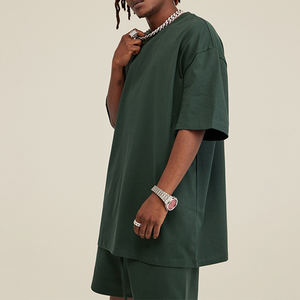 Camiseta básica 100% de algodón con estampado de camisetas en blanco Camiseta pesada de talla grande para hombres - Product Image 1