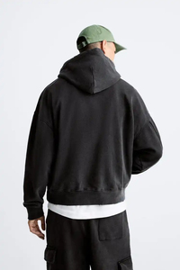 Fabricants de vêtements pantalons évasés personnalisés lavage à l'acide vintage soleil délavé survêtement de jogging en coton imprimé bouffant pour hommes - Product Image 6