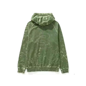 Sudadera con capucha lavada con ácido para hombre con logotipo personalizado al por mayor, ropa informal de manga larga con cuello con capucha para invierno - Product Image 2