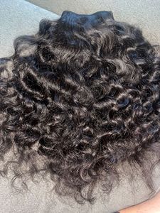 26 pulgadas 100% alta calidad SUR DE LA India extensión de cabello virgen cutícula alineada Jerry Curl indio cabello rizado profundo - Product Image 5