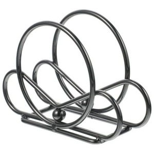 Porte-serviettes en métal élégant fait à la main artistique Durable poli conteneur parfait pour la cuisine de restaurant et l'installation de petit déjeuner - Product Image 6