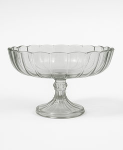 Assiette à gâteau en verre gaufré/gravé artisanal support à Dessert assiette à pâtisserie-outils de gâteau en verre de qualité supérieure - Product Image 3