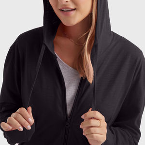 Sudadera con Capucha de Felpa de Algodón de Talla Grande para Mujer, Diseño de Invierno, Estilo Urbano, Transpirable, Hecha a Medida - Product Image 4