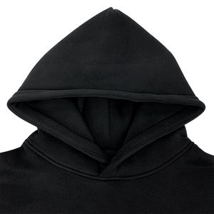 Sudaderas con capucha de poliéster/algodón en blanco de lana gruesa de gran tamaño lavado a la piedra bordado logotipo personalizado ODM para hombre - Product Image 2