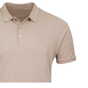 โปโลผ้าฝ้ายออร์แกนิกระบายอากาศสำหรับผู้ชายสไตล์ผ่อนคลายไลฟ์สไตล์ที่ยั่งยืนของผู้ชายเสื้อโปโลผ้าฝ้ายแขนสั้น - Product Image 5