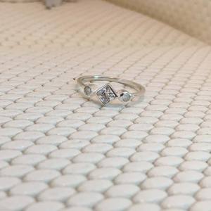 925 Sterling Silver High Quality <b>Fashion</b> <b>Ring</b> White Cubic Zircon Cut Square for Women for Weddings - Product Image 2