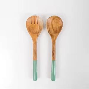 Haute qualité bois et résine cuillère vaisselle personnalisable mangue bois ustensiles outil pour cuisine utilisé cuillère - Product Image 2