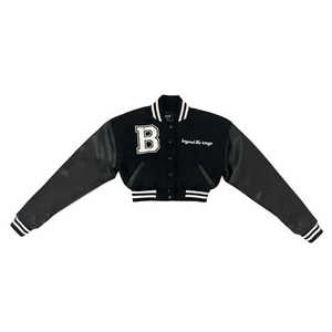 Veste de Baseball Brodée Annonce de Minuit Collection Automne Hiver Version Lourde Homme et Femme - Product Image 3