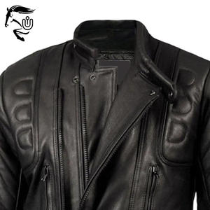 Chaquetas de cuero estilo motorista personalizadas en un ajuste delgado con chaqueta de cuero para hombre de primavera natural o motocicleta estilo otoño - Product Image 3