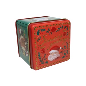 High Quality Food Grade <b>Square</b> Metal <b>Tin</b> Can | Custom Logo & Size Available for Gift Candy & Tea <b>Storage</b> - Product Image 2
