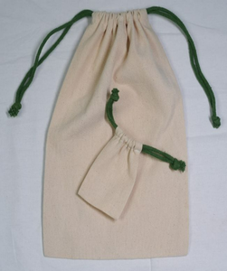 Custom Recycled 100% Organic Cotton <b>Drawstring</b> Bag Eco-Friendly Fashionable Canvas Shopping Gift with Custom Designed Logo Print - Product Image 5