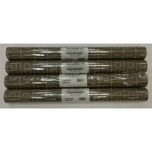 Papel pintado de PVC con patrón geométrico contemporáneo moderno ignífugo impermeable azul marrón cuadrados # UBF28588 lote de rollos dobles para Hotel - Product Image 1