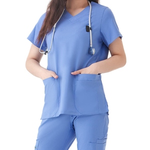 Costumes de gommage personnalisés uniformes pour femmes médical Spandex Stretch respirant Jogger Style soins infirmiers gommages uniformes ensembles de haute qualité - Product Image 2