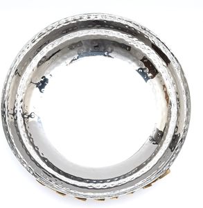 Cuenco de servicio de oro martillado de metal hecho a mano de alta calidad, nuevo diseño para fiestas para dulces, frutas por exportador de fabricantes indios - Product Image 4