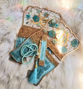 Nhựa Epoxy Thánh Kinh Qur'an Đứng 12 Inch Có Thể Gập Lại Thánh Cuốn Sách Phần Còn Lại Cho Đọc Tùy Chỉnh Tên Màu Rehal Tôn Giáo Ramadan Món Quà Tự Làm - Product Image 6