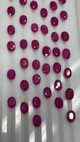 Pierres précieuses calibrées de taille ovale de rubis naturel origine du Mozambique pierres précieuses de rubis en vrac pour bijoux personnalisés pierres précieuses véritables pierre de rubis