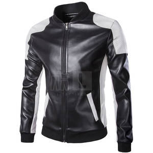 เสื้อแจ็คเก็ตหนังวัวแฟชั่นใหม่สำหรับผู้ชาย น้ำหนักเบา สวมใส่สบาย ระบายอากาศได้ดี เป็นมิตรกับสิ่งแวดล้อม กันลม มีโลโก้ด้านหน้า - Product Image 1