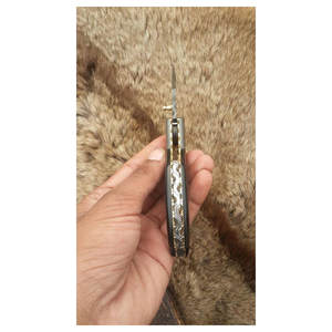 Couteau de poche pliant artisanal en acier inoxydable, support OEM, manche en bois, pour camping et usage quotidien, garantie 3 ans - Product Image 3