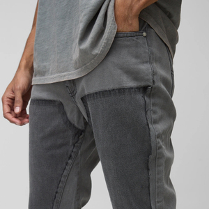 กางเกงยีนส์ซักได้สำหรับผู้ชายกางเกงยีนส์ทรงกระเป๋ากางเกงขายาว - Product Image 3