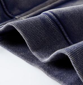 Sweat à capuche pour hommes de haute qualité 100% coton écologique hiver lourd lavage Vintage poche à capuche zippée Logo personnalisé bas quantité minimale de commande détresse - Product Image 6
