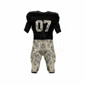 Uniforme de fútbol americano personalizado de último estilo para adultos hecho de poliéster manga corta servicios OEM al por mayor - Product Image 3