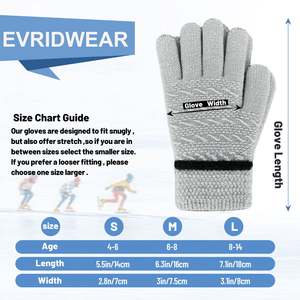 Guantes térmicos de invierno para niños Guantes a prueba de nieve al aire libre al por mayor - Product Image 2