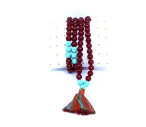 Hand gefertigte Naturstein Red Onyx Aqeeq Hakik Islamische kleine muslimische Gebets perlen Misbaha Tasbih Tesbih